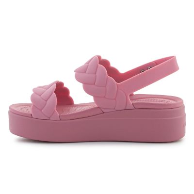 4. Sandały Crocs Brooklyn Woven Low Wedge W 209977-6XX