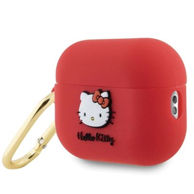 3. Etui Hello Kitty Silicone 3D Kitty Head na AirPods Pro 2 (2022/2023) - fuksjowe