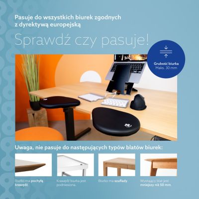 27. Podłokietnik ergonomiczny SPLIT/BLACK RGOARMSP R-GO TOOLS