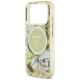 6. Etui Guess IML Glitter Flowers Triangle MagSafe na iPhone 17 Pro Max - zielone