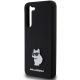 6. Etui Karl Lagerfeld Silicone Choupette Metal Pin na Samsung Galaxy S24+ - czarne
