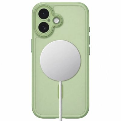 4. Etui Tech-Protect MagPeak MagSafe CC na iPhone 17 - zielone matowe