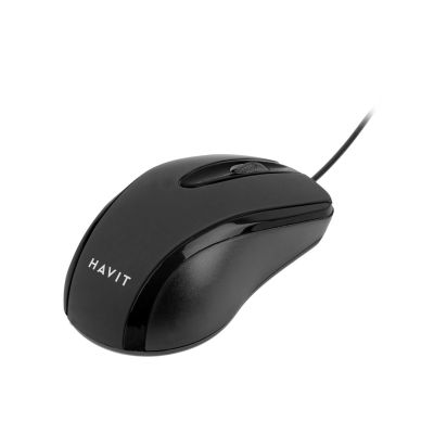 6. Mysz uniwersalna przewodowa Havit HV-MS753 (czarny/czerwony)