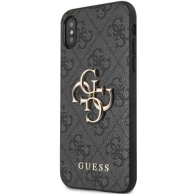 2. Etui Guess 4G Big Metal Logo na iPhone X / XS - szare