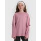 Longsleeve oversize z nadrukiem dziewczęcy 4F 4FJRAW25TLONF543-54S