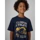3. T-shirt regular z nadrukiem chłopięcy 4F 4FJRAW26TTSHM4526-31S