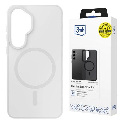 31. Etui 3mk Smoke MagCase na Samsung Galaxy S25 - białe-półprzezroczyste