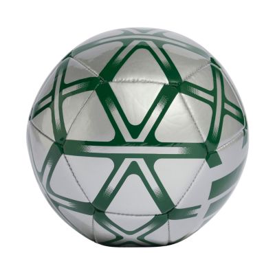 2. Piłka nożna adidas Starlancer Mini srebrno-zielona JW1363