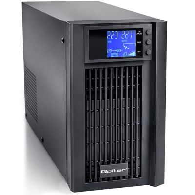 Qoltec Zasilacz awaryjny UPS Pure Sine Wave | 2kVA | 1600W | AVR | LCD | Czysty Sinus