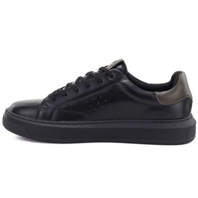 7. Skórzane  półbuty sportowe męskie sneakersy czarne Big Star UU174291