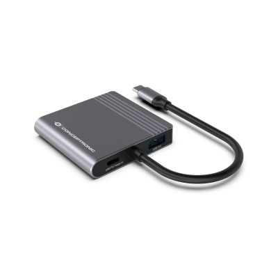 9. Conceptronic DONN13G stacja dokująca Przewodowa USB 3.2 Gen 1 (3.1 Gen 1) Type-C Szary
