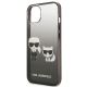 6. Etui Karl Lagerfeld Gradient Ikonik Karl&Choupette na iPhone 13 mini - czarne