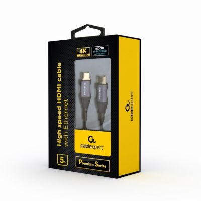 3. Kabel GEMBIRD seria premium CCBP-HDMI-5M (HDMI M - HDMI M; 5m; kolor czarny)