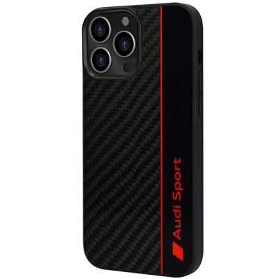 3. Etui Audi Carbon Fiber Stripe na iPhone 13 Pro / 13 - czarne