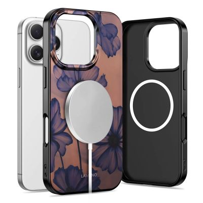 2. Etui Tech-Protect Lamano MagSafe na iPhone 16 Pro Max - brązowo-fioletowe