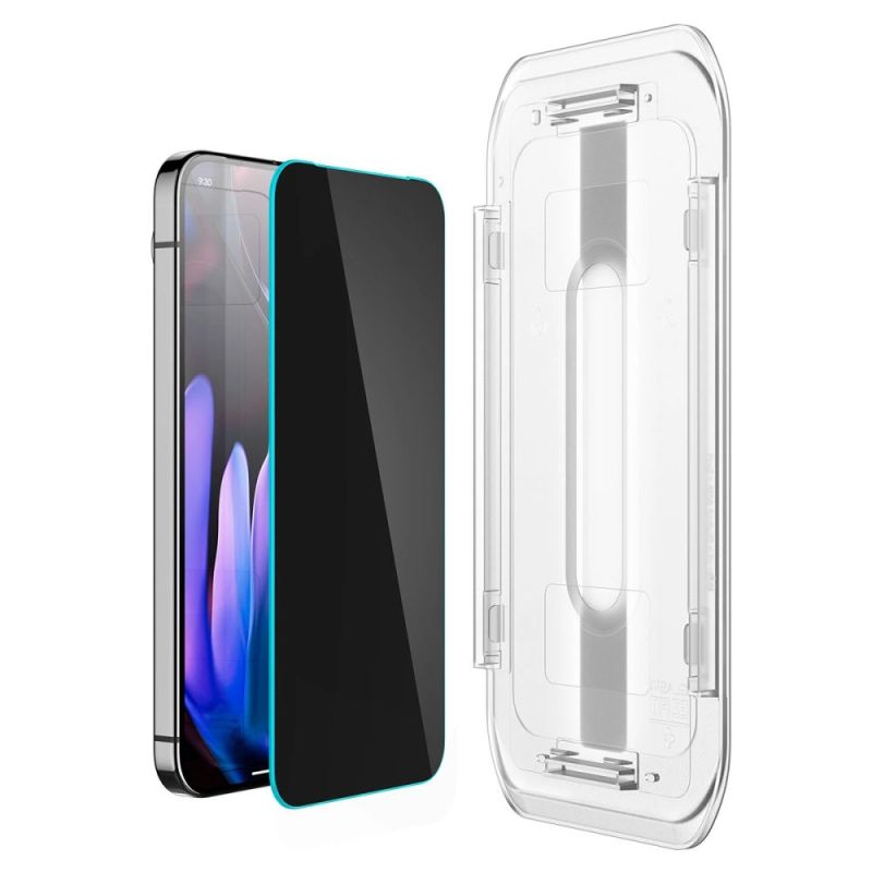 4. Szkło prywatyzujące Spigen Glas.TR "Ez Fit" Privacy HD 2-pack na Google Pixel 9 / 9 Pro