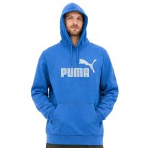 Puma bluza sportowa kangurka z kapturem męska niebieska bawełniana