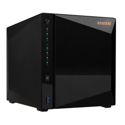 2. NAS Asustor AS3304T v2; Tower; 4x (3.5" SATA HDD/ 2.5" SSD); Realtek RTD1619B, 2GB DDR4, 1x 2.5GbE, 3x USB 3.2