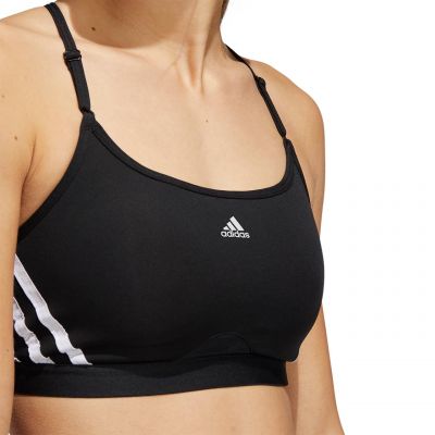 6. Stanik sportowy adidas Aeroreact Training Light-Support 3-Stripes Bra W HC7862