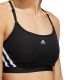 6. Stanik sportowy adidas Aeroreact Training Light-Support 3-Stripes Bra W HC7862