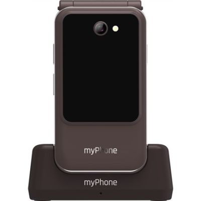 Telefon myPhone Harmony LTE Brązowy 2,8+1,44 " Systemy ochrony przed włamaniem (IPS) 48 MB 128 MB Jedna karta SIM Karta MicroSD Sieć 3G Łączność Bluetooth 5.1 Rozdzielczość głównego aparatu 2 MP 1300 mAh