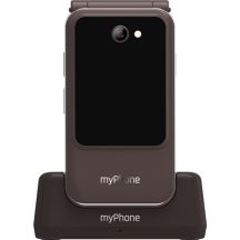 Telefon myPhone Harmony LTE Brązowy 2,8+1,44 " Systemy ochrony przed włamaniem (IPS) 48 MB 128 MB Jedna karta SIM Karta MicroSD Sieć 3G Łączność Bluetooth 5.1 Rozdzielczość głównego aparatu 2 MP 1300 mAh