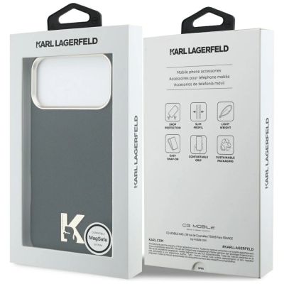 8. Etui Karl Lagerfeld Karl Head Logo MagSafe na iPhone 17 Pro Max - czarne