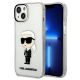 Etui Karl Lagerfeld Ikonik Karl Lagerfeld na iPhone 13 / 14 / 15 - przezroczyste