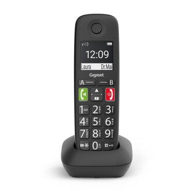2. Gigaset E290HX Telefon analogowy/DECT Nazwa i identyfikacja dzwoniącego Czarny
