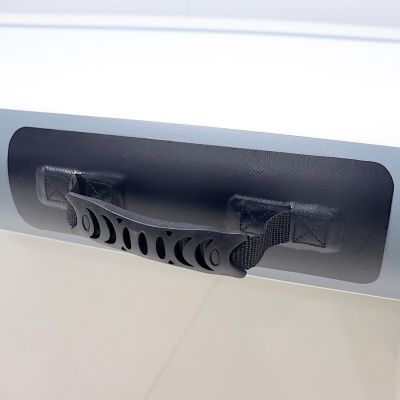 10. AIR TRUCK MATERAC GIMNASTYCZNY MATA ŚCIEŻKA AKROBATYCZNA 300X100X15CM POMPKA ELEKTRYCZNA SZARA