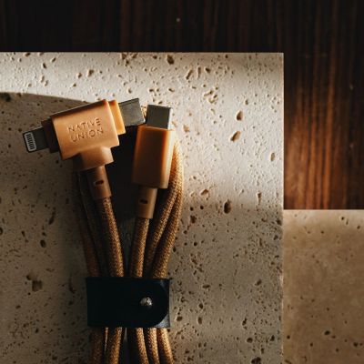 6. Kabel Native Union Duo (USB-C do USB-C/Lightning), Zielony, USB C, USB C/Lightning, 1.5 m, Męski, Męski