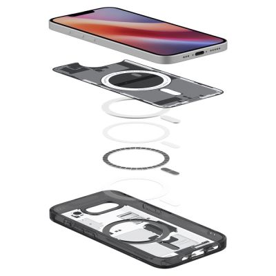 8. Etui Spigen Ultra Hybrid MagSafe na iPhone 16e / 17e Zero One - czarne
