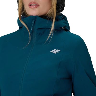 8. Kurtka narciarska damska 4F F1221 morska zieleń 4FWAW26TTJAF1221 46S