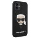4. Etui Karl Lagerfeld Silicone Karl`s Head na iPhone 12 mini - czarne