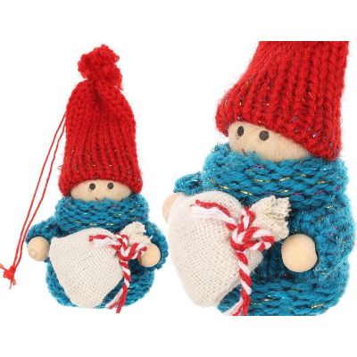 11. LALECZKA DEKORACYJNA Z WORKIEM NIEBIESKA GIRL 7,5CM