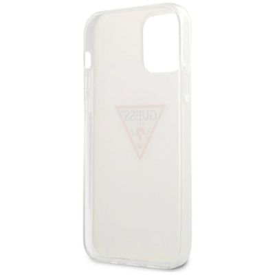 7. Etui Guess Triangle Collection na iPhone 12 / iPhone 12 Pro - białe