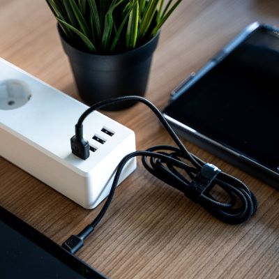 3. GREEN CELL KABEL KABGC06 GC RAY USB - USB-C 120CM, ZIELONY LED, SZYBKIE ŁADOWANIE ULTRA CHARGE, QC 3.0