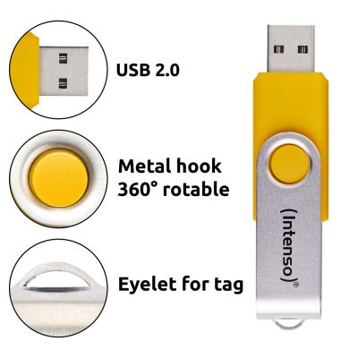 4. Intenso USB Flash Drive Office Line 3543595 3.2 5St. Multipack - 64 GB pamięć USB USB Typu-A 3.2 Gen 1 (3.1 Gen 1) Wielobarwny
