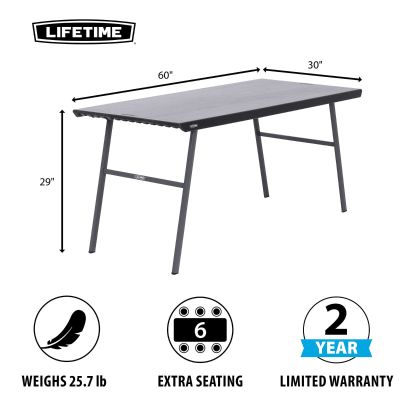 16. LIFETIME BIURKO SKŁADANE 152CM 80957