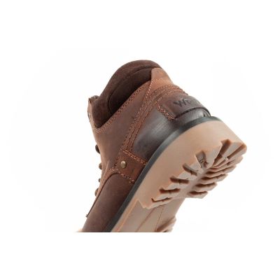 7. Wrangler Yuma buty męskie sztyblety trzewiki eleganckie skórzane ciemno-brązowe