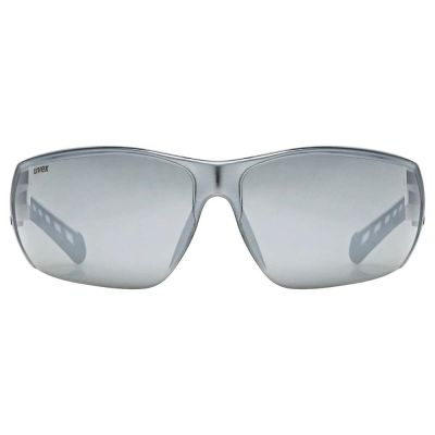 3. Okulary rowerowe UVEX Equate, white matt/mir.silver