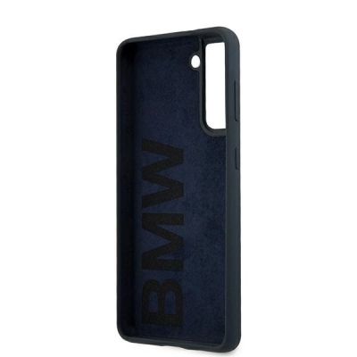 7. Etui BMW Silicone Signature na Samsung Galaxy S21+ - granatowe