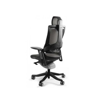 4. Fotel biurowy Wau 2 NW41 siatka charcoal/czarny