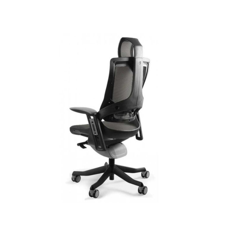 4. Fotel biurowy Wau 2 NW41 siatka charcoal/czarny