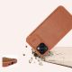 15. Nillkin Qin Leather Pro Case etui iPhone 14 Plus osłona na aparat kabura pokrowiec obudowa z klapką brązowy
