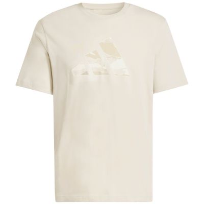 2. Koszulka męska adidas Camo Modern Logo Graphic beżowa JZ7495
