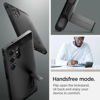 18. Etui Spigen Tough Armor na Samsung Galaxy S24 Ultra - czarne