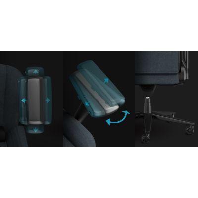 7. Fotel do gry GENESIS NFG-2245 Obite siedzisko