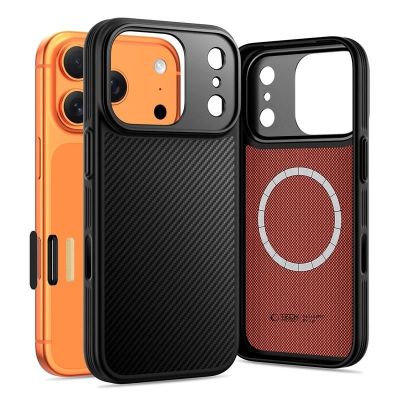 Etui Tech-Protect Kevlar Aramid MagSafe na iPhone 17 Pro - czarne