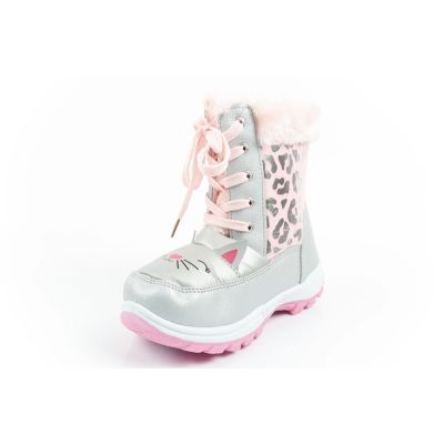 3. Leomil buty zimowe śniegowce dziecięce kotki futerko ciepłe dla dziewczynki